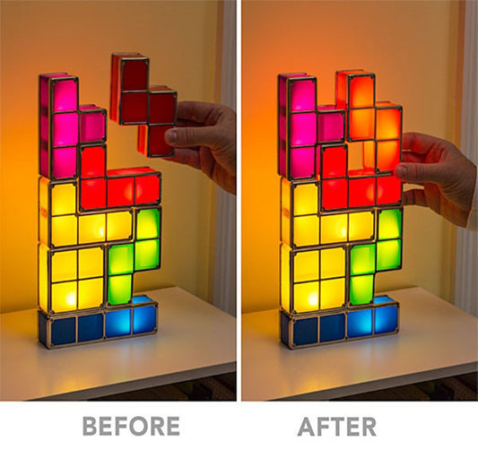 DIY Tetris Puzzle 3D LED Night Light