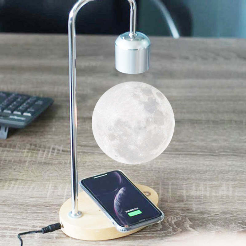 Levitating Moon Lamp with Charging dock